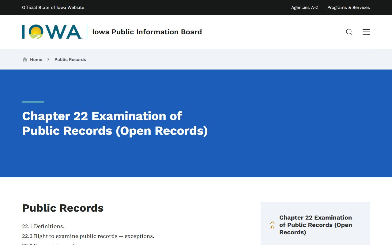 Iowa open records page for Audubon County booking photo requests